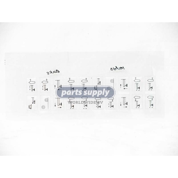 Symbol foil for Terex Demag reference 97818173