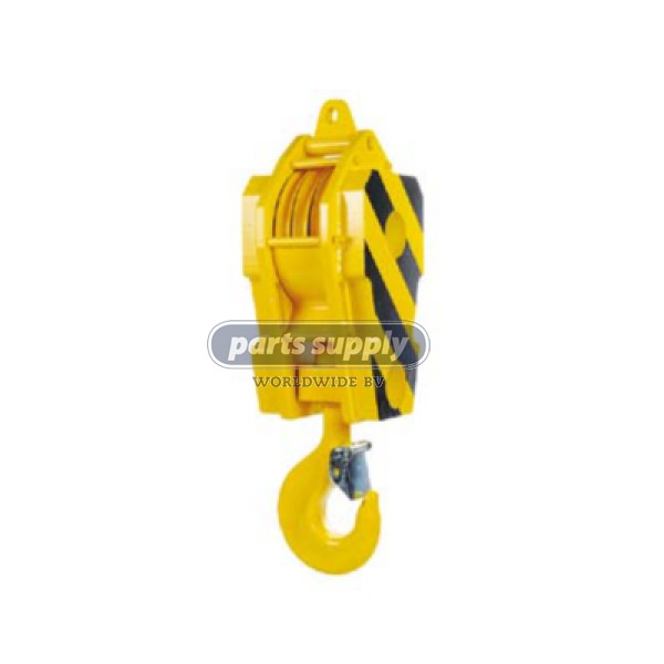 Fast reeve hook block with 40 Tons Working Load Limit & 3 Sheaves with reference PSH40.03