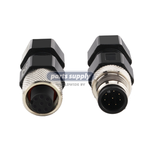 Industry IP 67 M12 4-pin Connector , male  with FalconIQ reference ECCC-0024