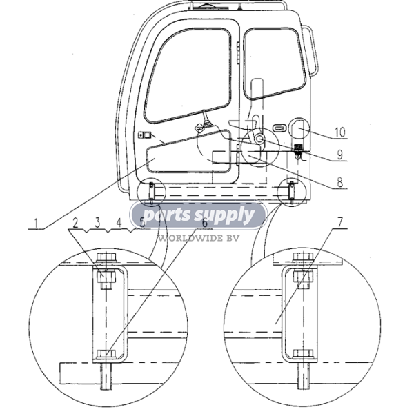 Control cab for XCMG QY50K reference QY16K.03C