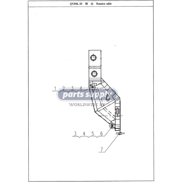 Turn table for XCMG QY50K reference QY50K.05